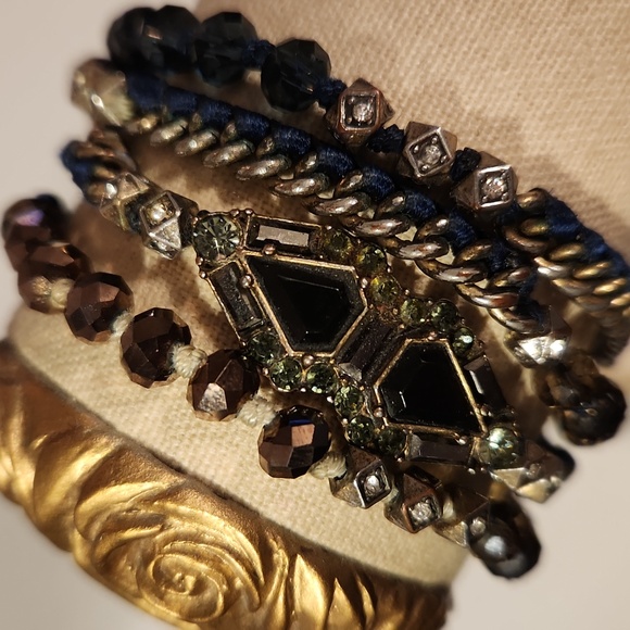 Chloe + Isabel Jewelry - Chloe + Isabel Wrap Bracelet, Blue/Bronze